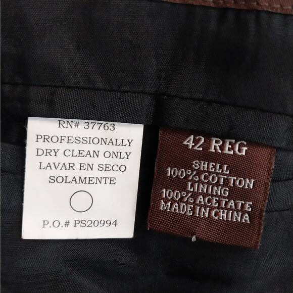 PERRY ELLIS! LUXE BLACK VELVET! 100% COTTON, PLUSH JACKET, BLAZER! SZ 42R - Picture 10 of 11
